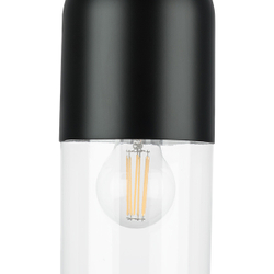 690517 Бра RAMO 1х40W E27 ЧЕРНЫЙ МАТОВЫЙ/ПРОЗРАЧНЫЙ