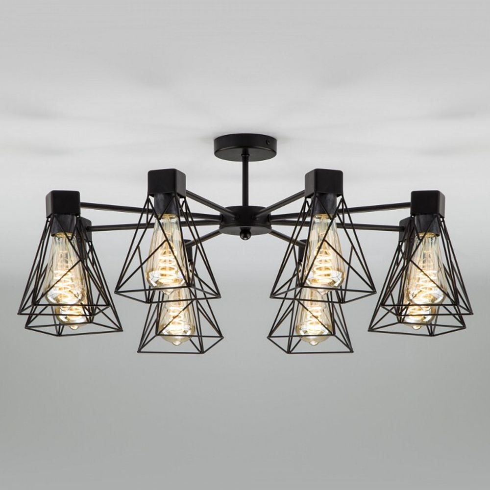 Люстра на штанге Eurosvet Trappola 70107/8 черный