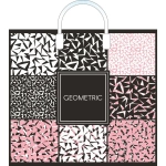 Пакет ПЭ с пластмассовыми ручками 38+3см(Геометрия) Артпласт (х (комплект 10 шт)