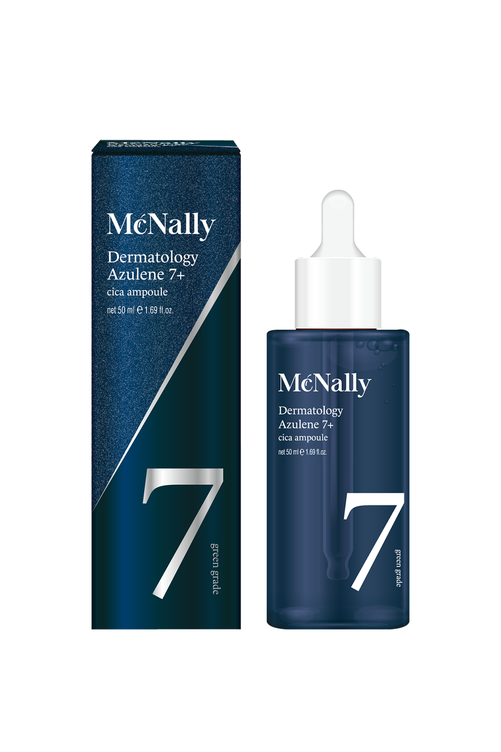 MCNALLY - СЫВОРОТКА ДЛЯ ЛИЦА С АЗУЛЕНОМ И ЭКСТРАКТОМ ЦЕНТЕЛЛЫ DERMATOLOGY AZULENE 7+ CICA AMPOULE, 50 МЛ