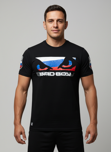 Футболка Bad Boy World RUSSIA черная