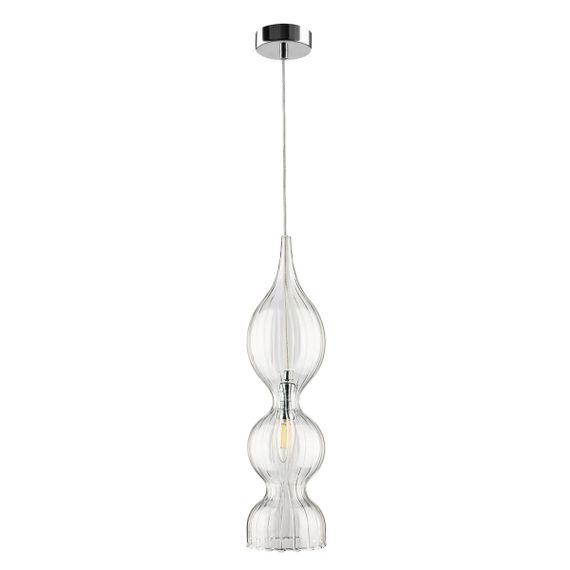 Подвесной светильник Crystal Lux Iris SP1 B Transparent