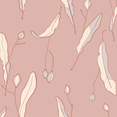 Семена липы на нежном коричнево-розовом