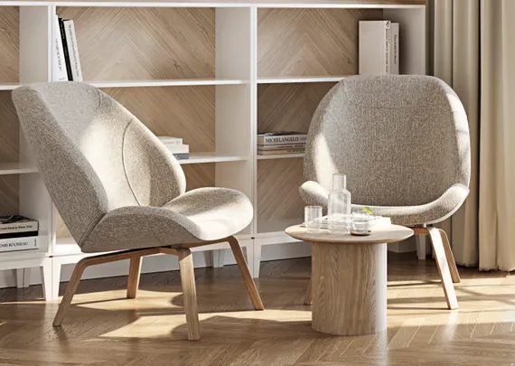 Столик Type D 50 см основание D 29 см (натуральный дуб)