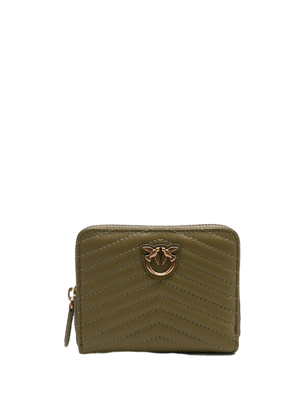 TAYLOR QUILTED WALLET - olive