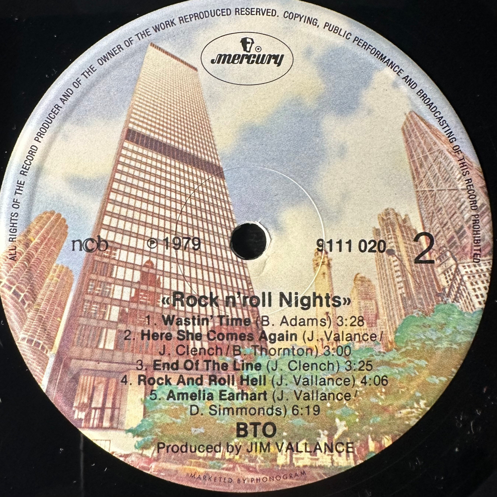 B.T.O. ‎– Rock N' Roll Nights (Скандинавия 1979г.)