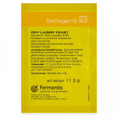 Дрожжи пивные SAFLAGER S-23
