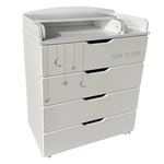 Комод детский с пеленальной доской Indigo Baby Line 800/4 ЛДСП, МДФ звездочки