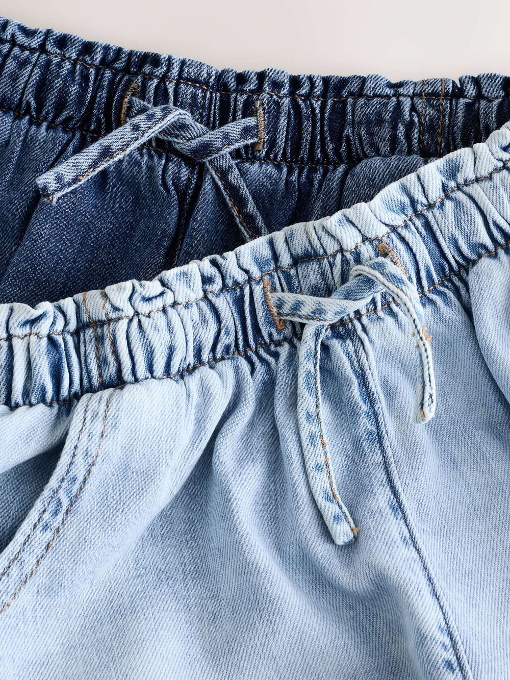 Шорты джинсовые для девочки Next E35-574, 2 шт., Синий