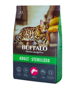 Mr.Buffalo 400г Sterilized Сухой корм для стерилизованных кошек Лосось