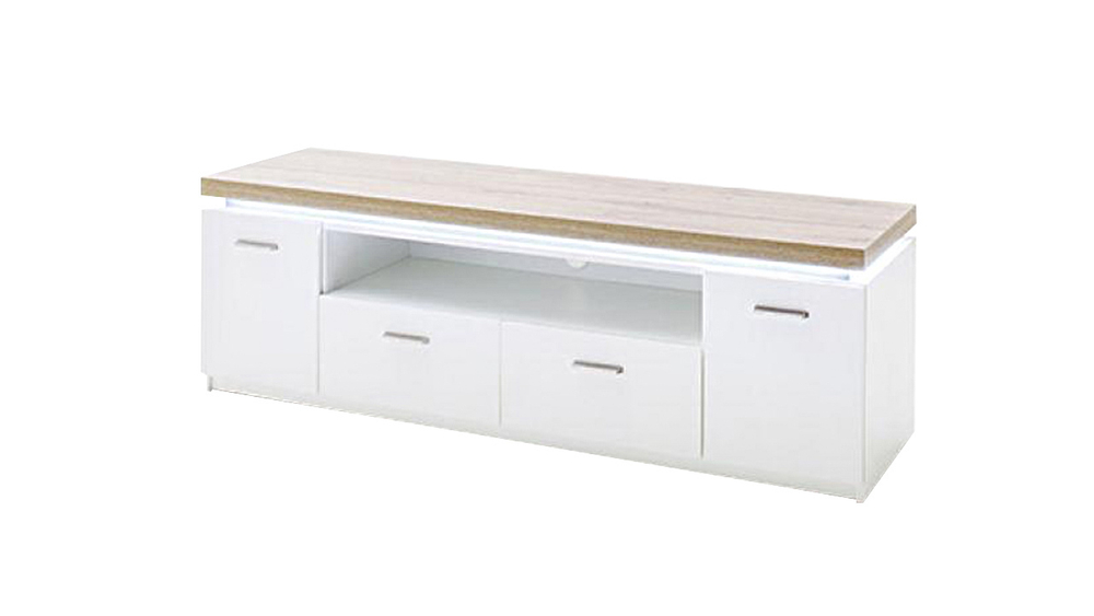 ТВ-тумба Лия 2 Белый 101/ Дуб золотой крафт 003 156*44*50 см, белый 101/дуб золотой крафт 003   Фиеста