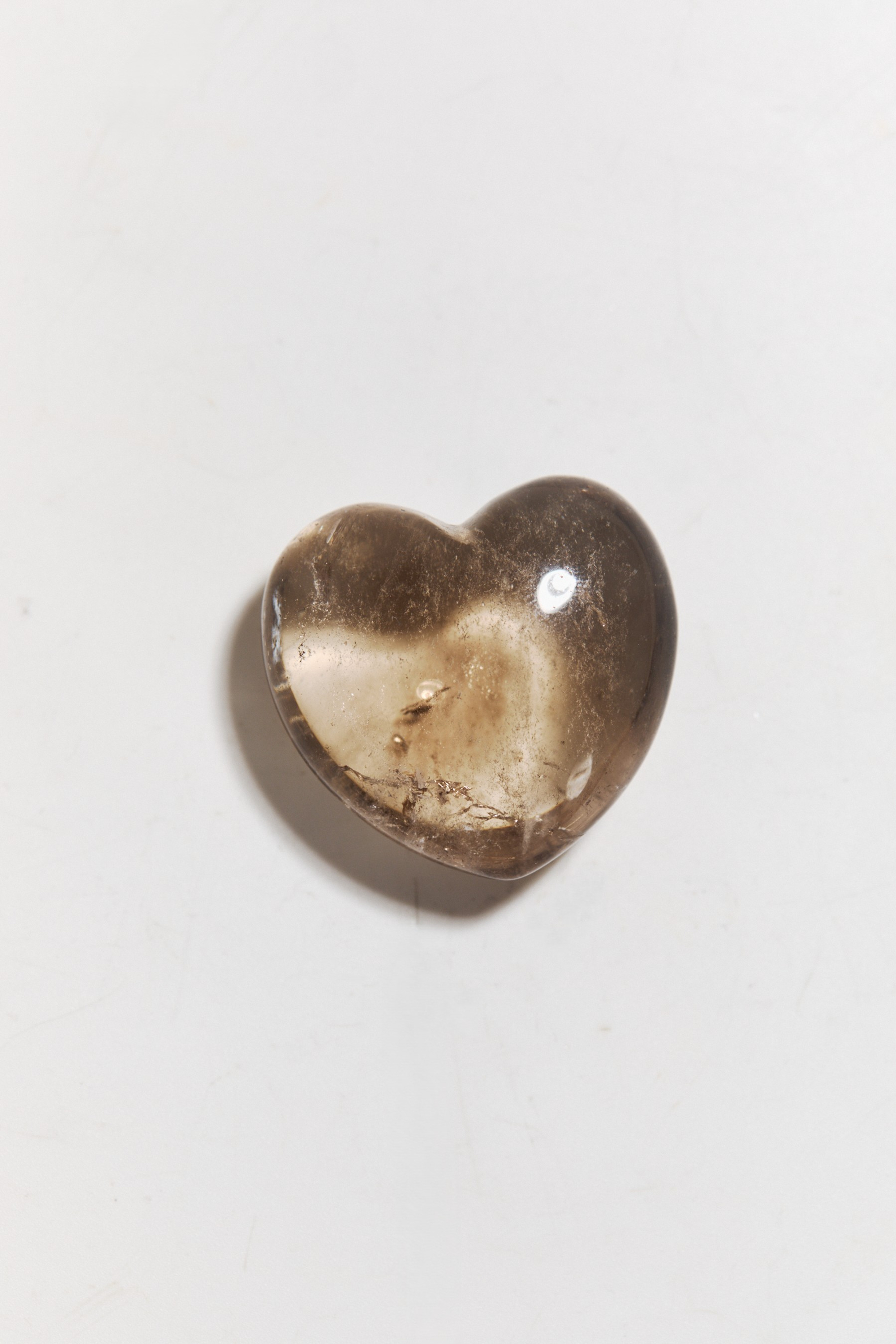 Сердечко из дымчатого кварца