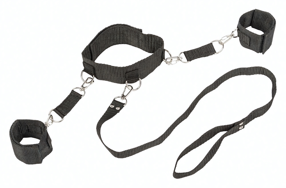 Ошейник с наручниками Bondage Collection Collar and Wristbands One Size 1058-01Lola
