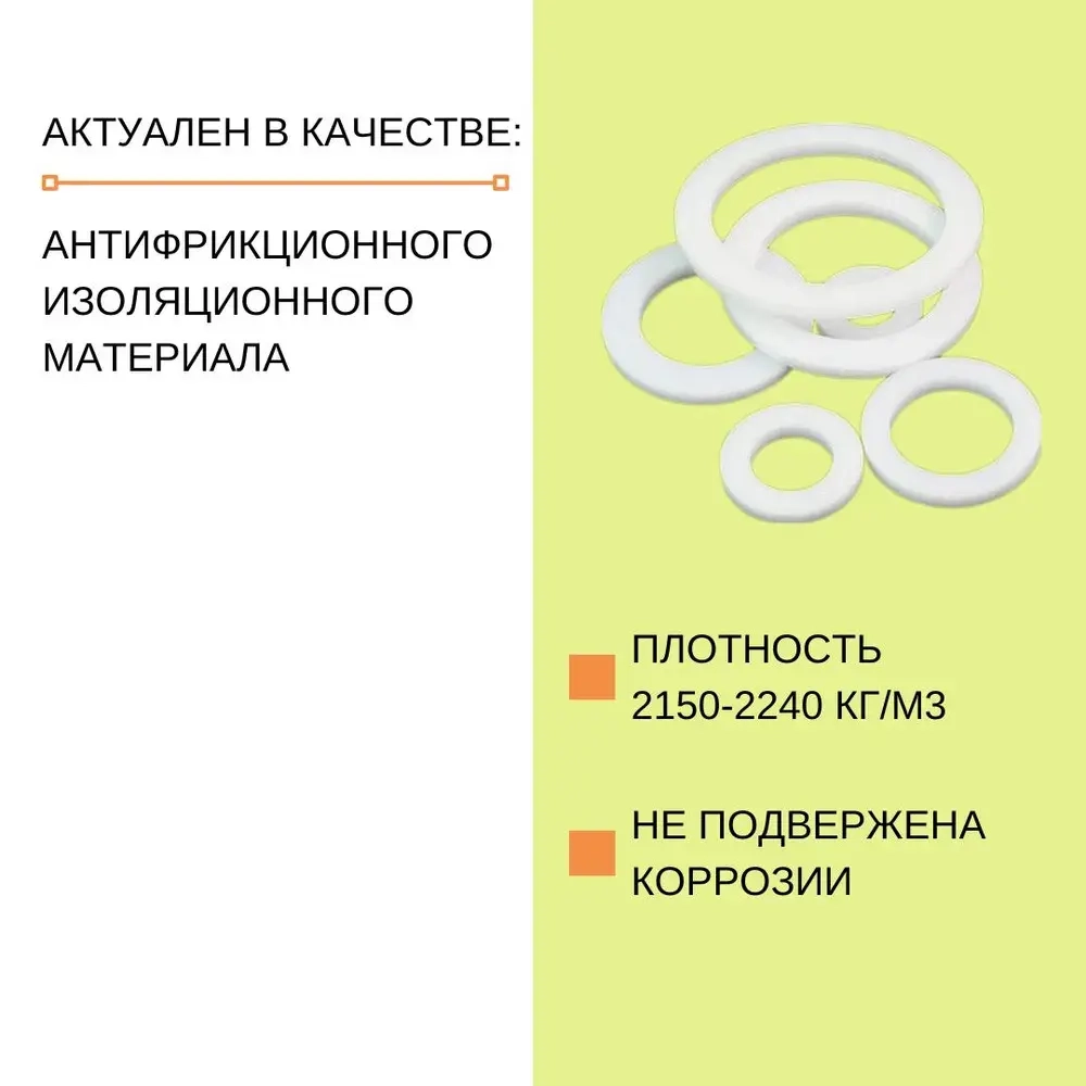 Фторопласт листовой толщина 1 мм, 10см*15см