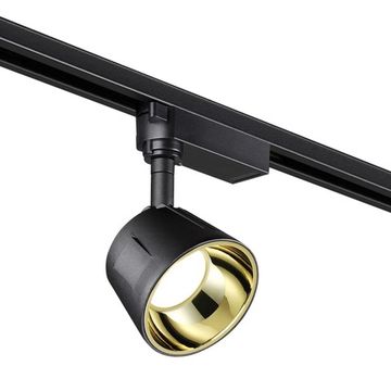 Трековый однофазный светодиодный светильник 358728 черный/золото Knof Novotech