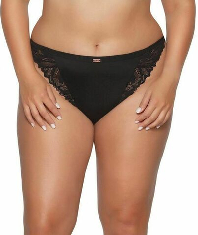 Трусики-слипы со средней линией талии Yasemin (Размер: XL) (Цвет: черный)