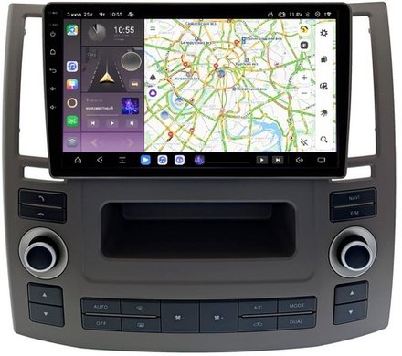 Магнитола для Infiniti FX35 (S50), FX45 2006-2008 - Kuberg QLed, Android 13, TS20, CarPlay, SIM-слот