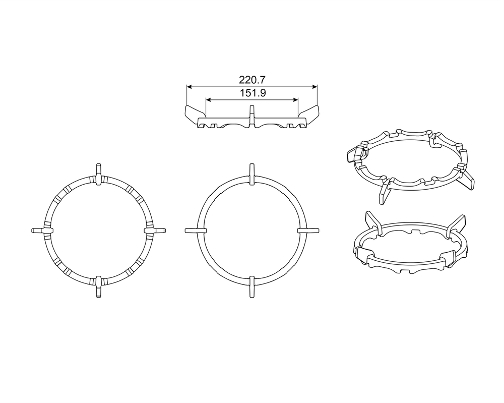Кольцо для посуды Smeg Wok