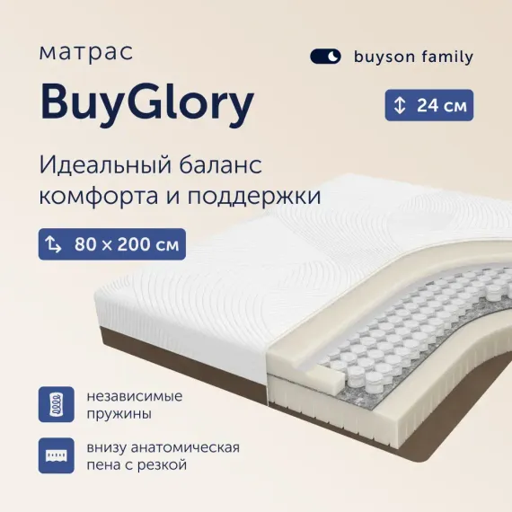 Матрас buyson BuyGlory 200х80