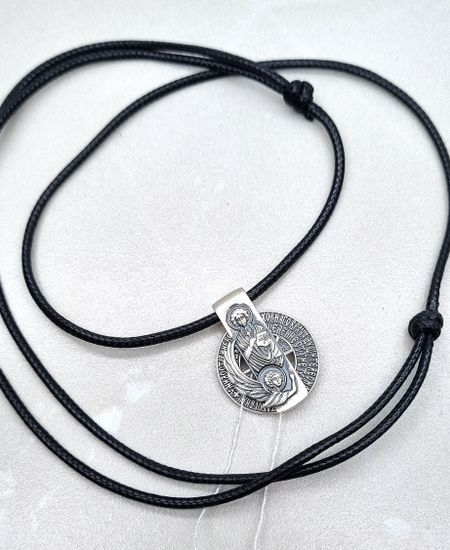 Подвес Пантелеимон Целитель. Гайтан в комплекте.