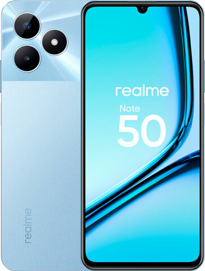 Смартфон realme Note 50 3/64 ГБ RU, Dual nano SIM, небесно-голубой