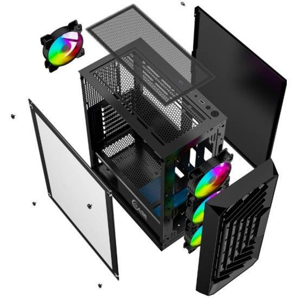 Компьютерный корпус Powercase MISTRAL C4B TG Black