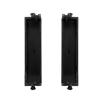 Комплект модульных заглушек "Avanti", "Черный матовый", 0,5 модуля 2 штуки