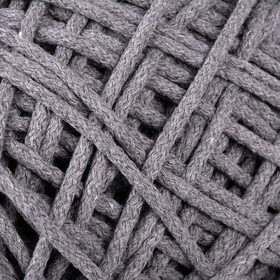 Шнур для макраме круглый х/б, 6 мм, пр-во Беларусь, серый