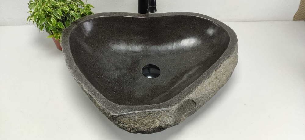 Раковина из речного камня RS-6792 (57*45*15)