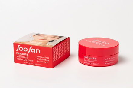 SOOSAN Patches with Raspberry & Dragon Fruit Патчи для глаз от отеков и мешков с экстрактами малины и драгонфрута 90мл
