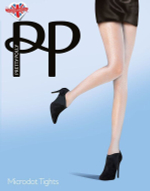 Тонкие колготки в мелкую мушку (Размер: S-M-L) (Цвет: черный)