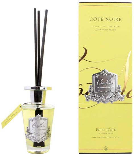Летняя груша, ароматический диффузор в серебряном декоре, Cote Noire