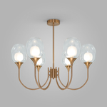 Подвесная люстра Eurosvet Spritz 70217/6 латунь