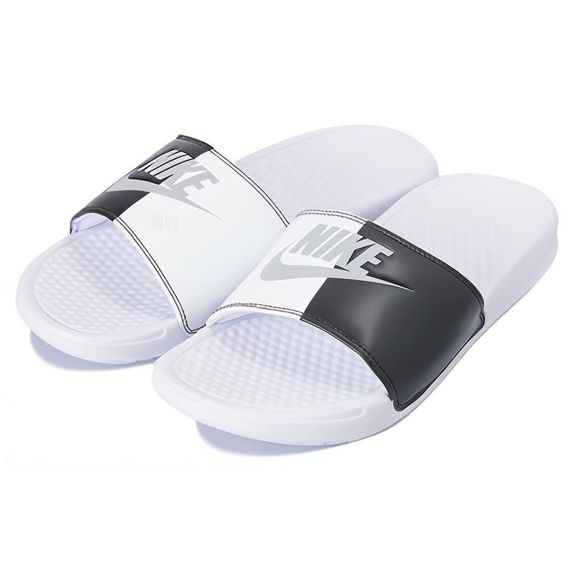 Nike Benassi JDI 'White Black'