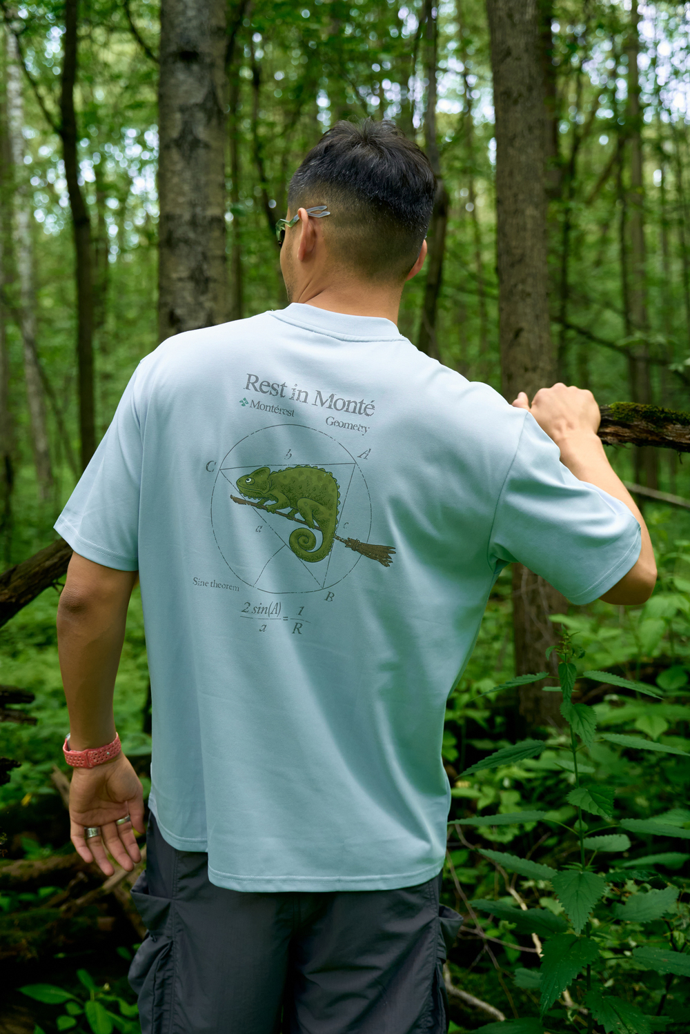 Футболка Nothomme Mountain Wild 5A AntiBacterial T-Shirt "Ice Spring Blue"