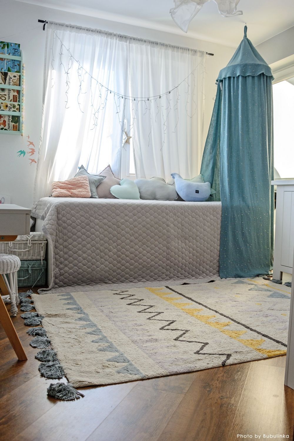 Ковер Lorena Canals Azteca Natural Vintage Blue (120 x 160 см)