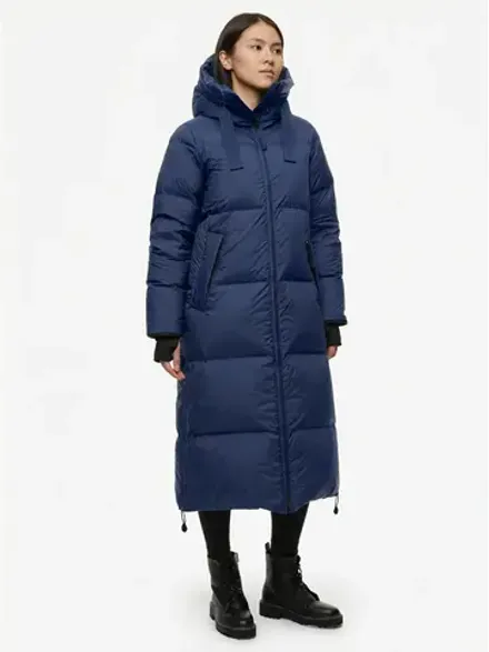 Пальто женское пуховое BASK IDA синий