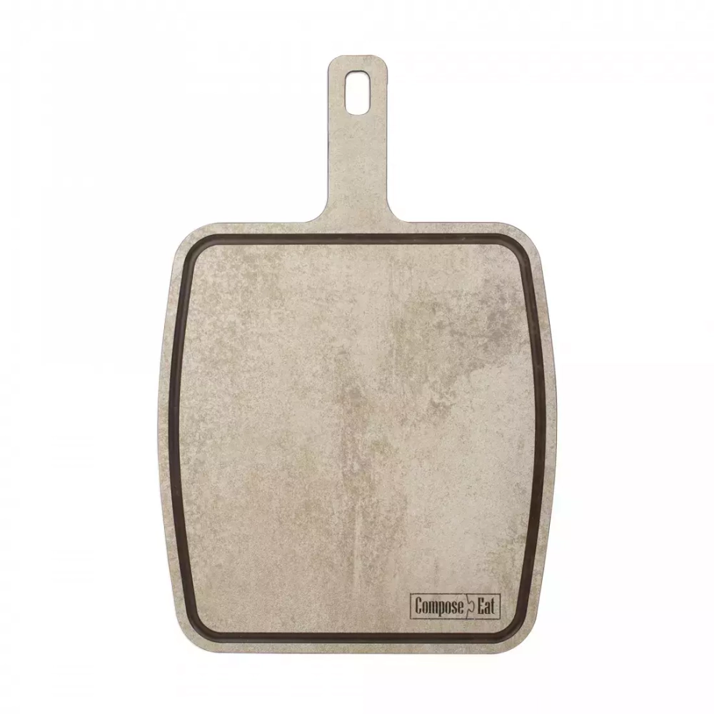 Доска разделочная с ручкой 25х36см ComposeEat Fashion порфир кремовый