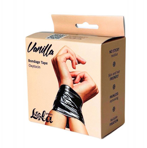 Черная бондажная лента (скотч) 150см Lola Games Vanilla Oxytocin 1169-02lola