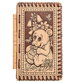 BST-613 Шкатулка «Медведь» (береста)