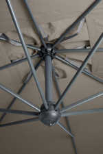 Зонт профессиональный 3х4 м Scolaro Galileo Dark, антрацит, серо-коричневый