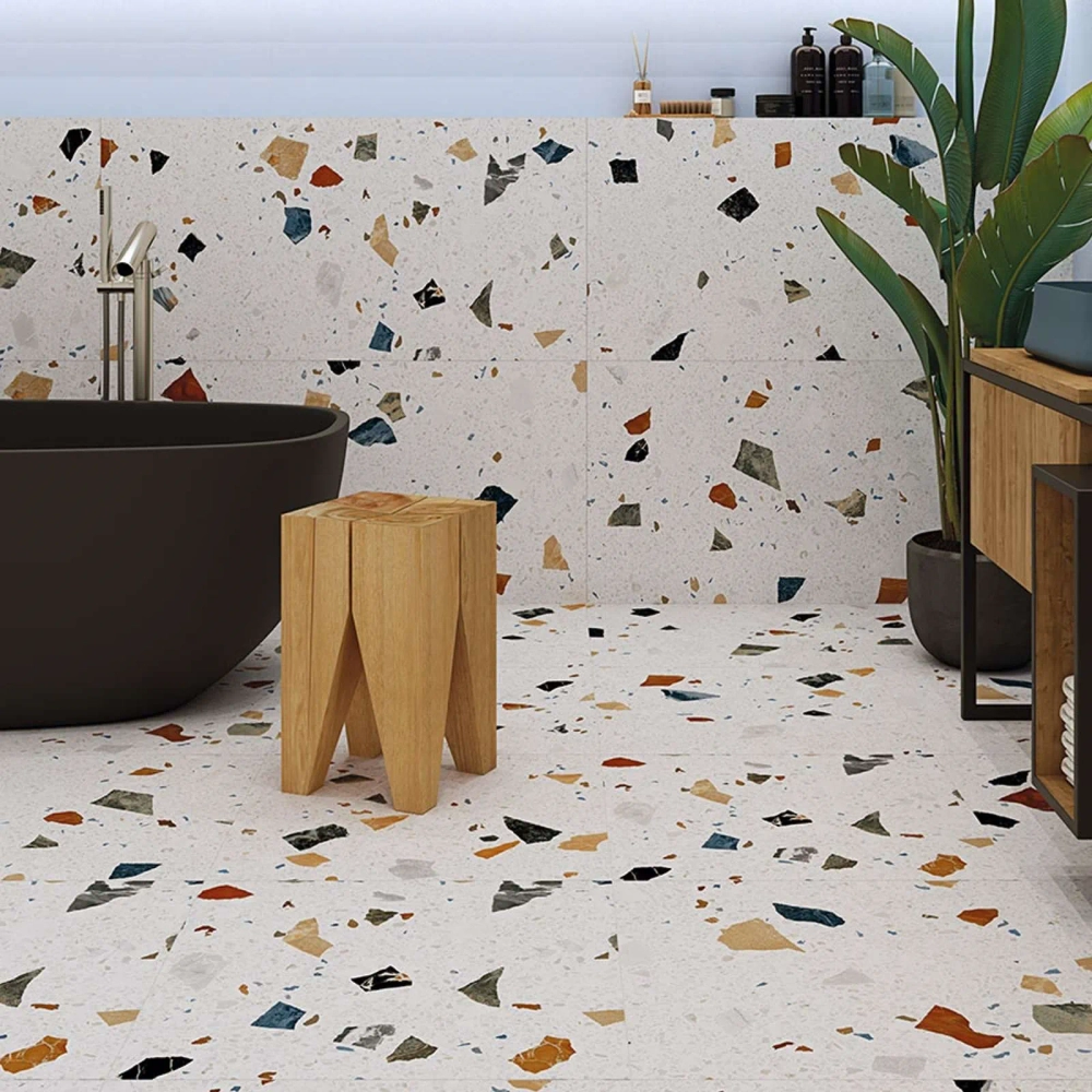 Керамогранит ZERDE TILE CHIPS WHITE 60*60 см