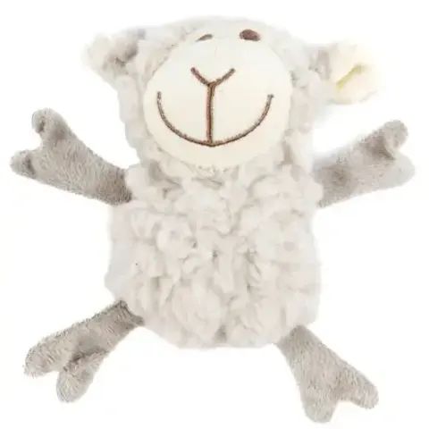 AROMADOG игрушка для собак Овечка кругляш 14 см с пищалкой, серый