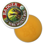 Badger, Sore Muscle Rub, мазь от боли в мышцах с кайенским перцем и имбирем, 21 г (0,75 унции)
