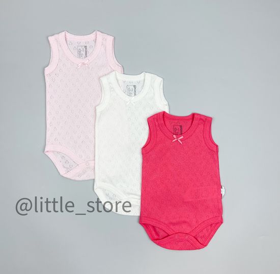 Боди-маечки ажурные (Гранат, Молочный, Нежно-розовый)