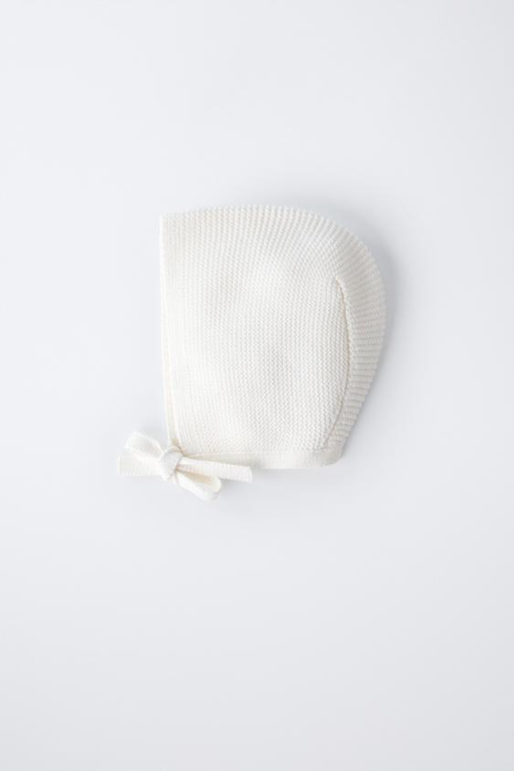 ZARA ТРИКОТАЖНЫЙ ЧЕПЧИК, СВЕТЛЫЙ ЭКРЮ