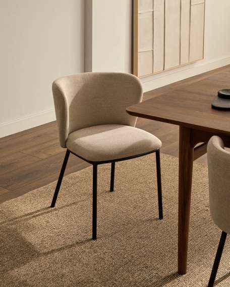 Стул Ciselia бежевый шенилл