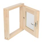 Форточка для бани и сауны Банные штучки, открытие наружу, двойное стекло, 40 х 40 см, липа, 271228