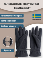 Перчатки флисовые Goodbrand Simon, артикул 202, цвет Черный