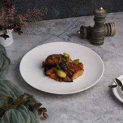 Тарелка d 25,5 см без борта белая фарфор P.L. Proff Cuisine [6]